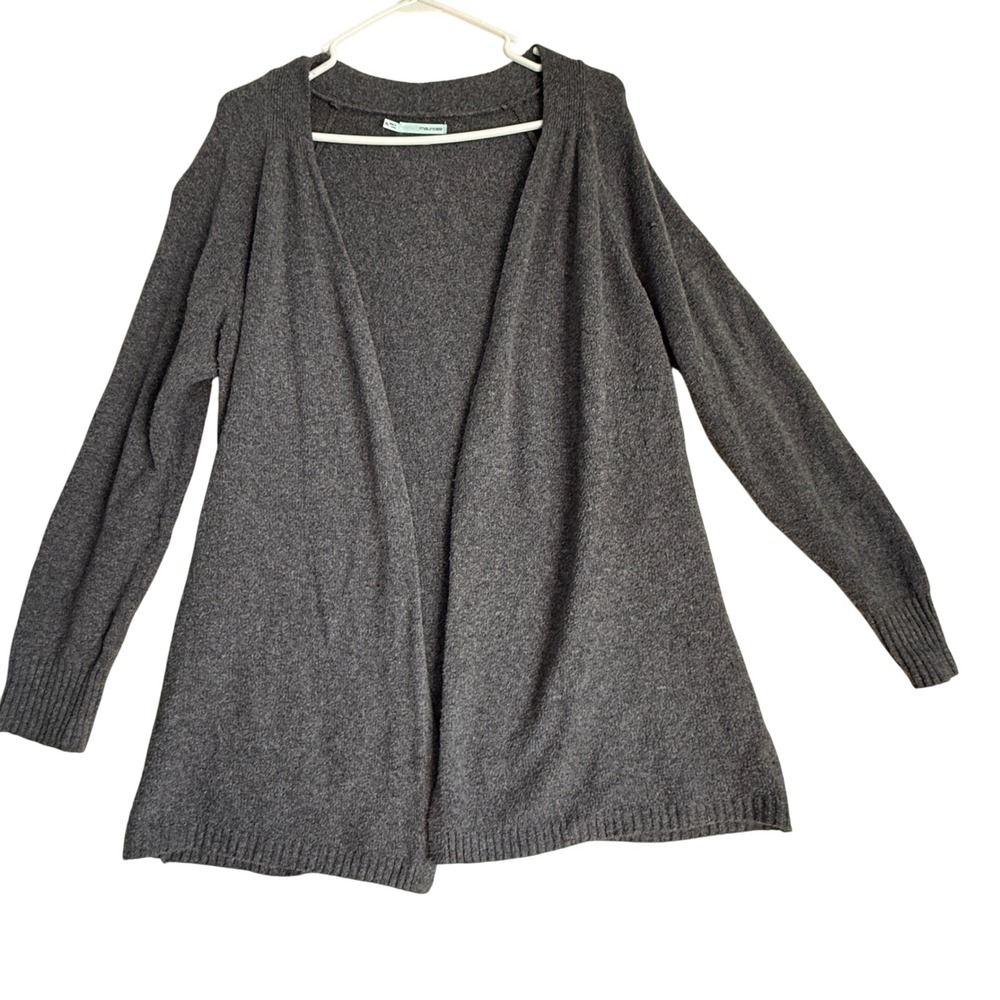 Maurices Openâ Front Cardigan Sweater XL Charcoal Gray Soft Knit
